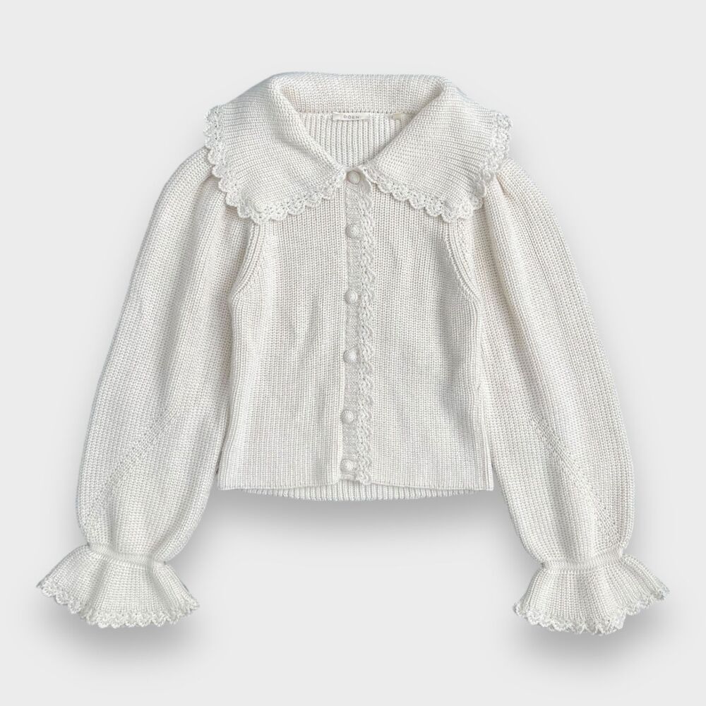 NWOT Doen Heleine Cardigan Hand knitted Women's Size Medium - Picture 2 of 13